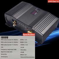 Amplificateur de caisson de basses de voiture brésilien 1 ohm classe D basse de milieu de gamme RMS 1000W crête 2000W SPL amplificateur de voiture monobloc basse forte