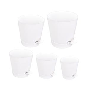 5 pezzi vasi quadrati smaltati ecologici per piante da giardino per interni ed esterni da giardino per interni ed esterni - Product Image 5