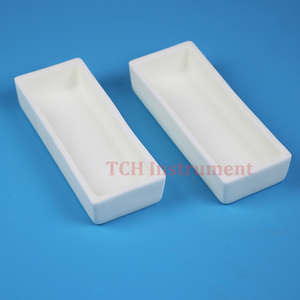 Crisol Rectangular de Alúmina (Al2O3) para Laboratorio, Equipo de Calentamiento Cerámico - Product Image 1