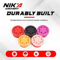 Amortisseur en caoutchouc Nika Archery pour branches d'arc recurve – Réduction des vibrations et absorption des chocs
