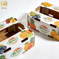 Ecologische, biologisch afbreekbare golfkartonnen fruitverzenddozen |   Robuuste kartonnen verpakkingen voor fruit |   Direct van de fabriek