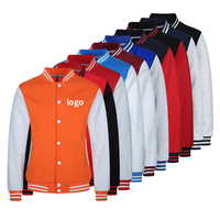 Veste de baseball slim fit pour homme, veste bomber en coton brodée personnalisée, vestes universitaires pour femme, veste pour homme