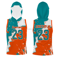 Jersey & Seragam Flag Football Tanpa Lengan Custom dengan Desain Kustom, Panel Samping Jaring 100% Polyester untuk Sirkulasi Udara