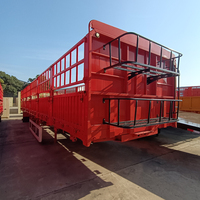 Prix usine Semi-remorque porte-étuvages 3 ou 4 essieux de 13m (40 pieds) pour le transport d'animaux vivants