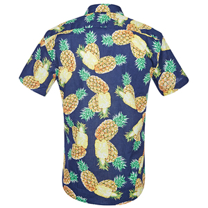 <span class=keywords><strong>Amazon</strong></span> accueilli hommes coton hawaïenne chemise décontractée à manches courtes - Product Image 2