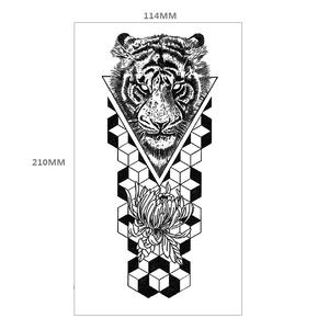 <span class=keywords><strong>Tatuaje</strong></span> Temporal de Alta Calidad para Medio <span class=keywords><strong>Brazo</strong></span>, Diseño de Calavera de <span class=keywords><strong>Lobo</strong></span>, Personalidad, Impermeable, Negro, para Adultos - Product Image 6