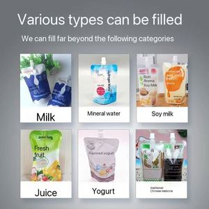 Semi Automatic Spout Pouch Small Liquid Filling Machine with Desktop Stand up Pouch Quantitative <b>Pump</b> - Product Image 2