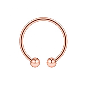 Piercing quirúrgico de acero al vacío para el cuerpo, joyería de Aro para labio, oreja, tabique, tipo C, Clip para labios, anillo para nariz, 316L - Product Image 5