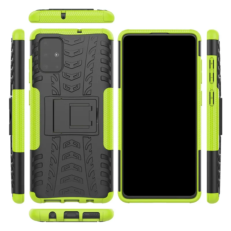 New Double Layer Hybrid Mobile Phone Cover Shockproof Case For Samsung A71 Defender Case