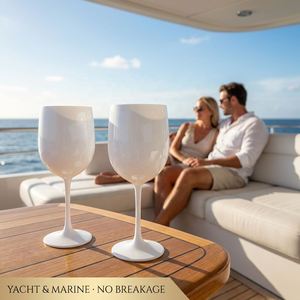 Reusable 450ml <b>Plastic</b> Wine <b>Glasses</b> Wholesale Unbreakable Shatterproof Tritan Stemmed Custom Logo OEM for Party Wedding - Product Image 4