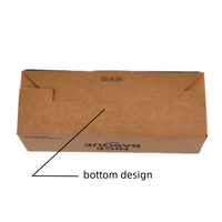 Boîte d'emballage en papier kraft en gros, boîte d'emballage coulissante 22*8*8cm, boîte en papier recyclable pour gâteaux et desserts