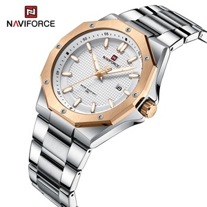 นาฬิกาข้อมือ NAVIFORCE รุ่น 9200S GG 2022 แฟชั่นหรูหราสำหรับผู้ชาย กันน้ำ สายสแตนเลส สตีล นาฬิกาควอตซ์สำหรับทุกเพศ - Product Image 2