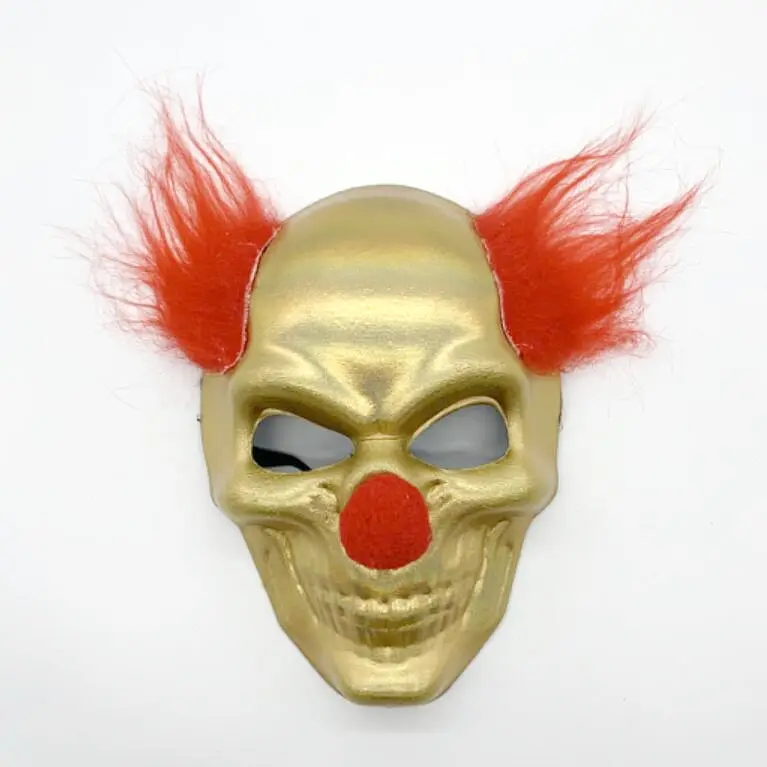 2022 New Funny Halloween Full Face Masks Clown Party Mens Masquerade Masks With Red Nose And Wigs