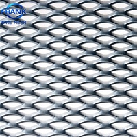 Tôle de treillis métallique expansé en acier à faible teneur en carbone de 4 mm d'épaisseur, forme diamant, petits trous, maille de fil extensible