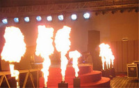 Machine à Effets Spéciaux Professionnelle pour Scène, 2 Têtes, Contrôle Manuel DMX, Machine à Flammes Électrique pour Spectacles, Événements, Concerts