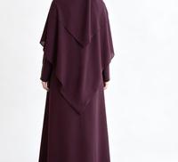 Abayas Fermées Grande Taille Automne 2026 Nahla Khimar Cache-Visage Coupe Triangulaire Ajustable Robe Anti-Rayonnement UVA