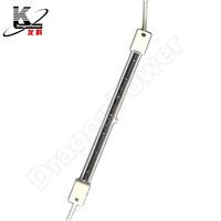 Tube chauffant halogène en quartz transparent, élément chauffant infrarouge pour machine de séchage et de durcissement