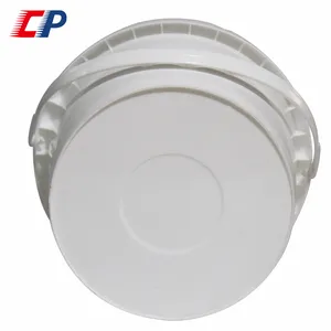 Cubo redondo blanco vacío de material PP multiusos cubos de plástico de 1 litro con tapas para la venta