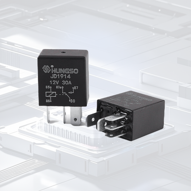 2025 New 12V 24V 30A 40A 80A Miniature Relay 4/5 Pin Housing Circuit System Controller Relay