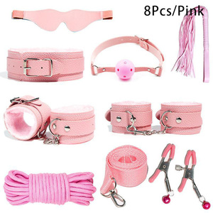 Juego de 8 piezas de esposas de policía japonesa BDSM, Juguetes sexuales, Kit de equipo de Bondage SM, traje de Bondage para adultos, equipo de Bondage SM, juegos de BDSM - Product Image 5