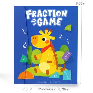 Juego de Manipulación de Fracciones con Certificación ASTM/EN71/CE/CPC, Marca Personalizada, para Primaria, Desarrollo de Habilidades Matemáticas Tempranas, Rompecabezas Educativo - Product Image 6