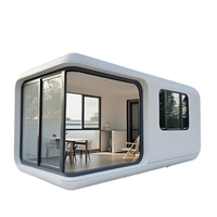 Maison de conteneur préfabriquée de luxe, type Apple Cabin, pour le camping, de haute qualité, à prix abordable, maison modulaire miniature, maison préfabriquée portable