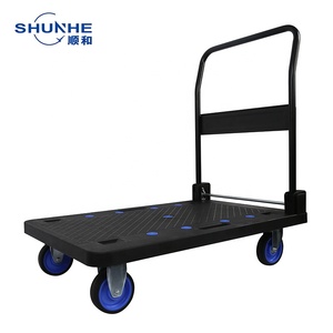Carrello <span class=keywords><strong>a</strong></span> <span class=keywords><strong>Mano</strong></span> con Piattaforma Resistente 250-300 Kg, <span class=keywords><strong>Trolley</strong></span> con Piattaforma Grande e Quattro Ruote - Product Image 1