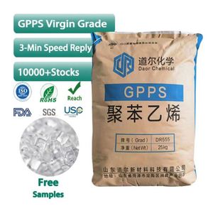 Résine de polystyrène vierge GPPS DR555 de Daor Chemical, transparente, à usage général, pour moulage par injection, sac de 25 kg - Product Image 1