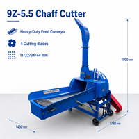 Coupe-feuilles de canne à sucre 9Z-5.5, machine à hacher les tiges de maïs pour ensilage