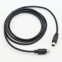 Maßgefertigtes 1M 2M 3M 5M 10M Abgeschirmtes Geflochtenes PVC-Ummanteltes Stecker-zu-Stecker Mini-DIN 3-9 Pin Kabel