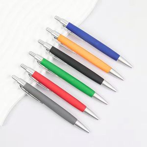 X805-1 Manufacturer Gift <b>Blue</b> Bulk Advertising Rubber Wholesale Cheap Promotion Ink Stylus Ballpoint <b>Pens</b> With Custom - Product Image 1
