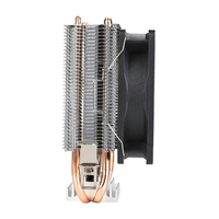 Refroidisseur CPU 90 mm avec 2 caloducs en cuivre, ventilateur de refroidissement CPU pour processeur PC Intel LGA1700 1155 AMD AM5 Ryzen5