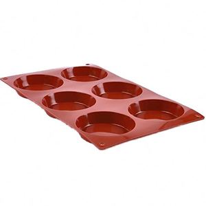 6-Cavity <b>Silicone</b> Cake Mold Food Grade Nonstick French Dessert Candy Mousse Muffin <b>Baking</b> Mold for DIY <b>Baking</b> - Product Image 4