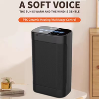 Cheminée électrique portable à faible consommation d'énergie, fonctionnement silencieux, chauffage d'hiver, mini-ventilateur de chauffage PTC pour la pièce