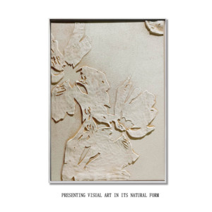2025 Bán Buôn Tùy Chỉnh Tường Trừu Tượng Nghệ Thuật Wabi Sabi Khách Sạn Tường Nghệ Thuật 100% Handmade 3D Kết Cấu Thạch Cao Sơn - Product Image 4