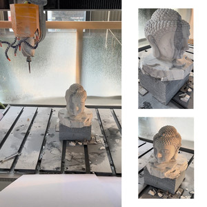 5 trục đá khắc máy móc <span class=keywords><strong>CNC</strong></span> <span class=keywords><strong>Router</strong></span> Granite Marble 3D tượng máy khắc - Product Image 6