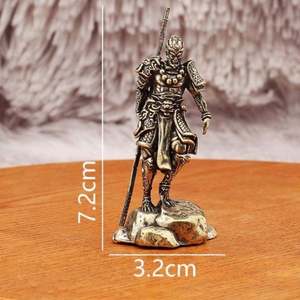 Nuevo Adorno de Oro del Gran Sábio Wukong de Black Myth, Modelo de Simulación para Oficina, Sala de Estar, Escritorio, Artesanía de Latón - Product Image 5