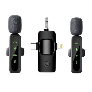 New Wireless <strong>Dynamic</strong> Cardioid <strong>Lavalier</strong> <strong>Microphone</strong> L6 with Dual Smart for Bluetooth Noise Reduction and Reverberation - Product Image 4