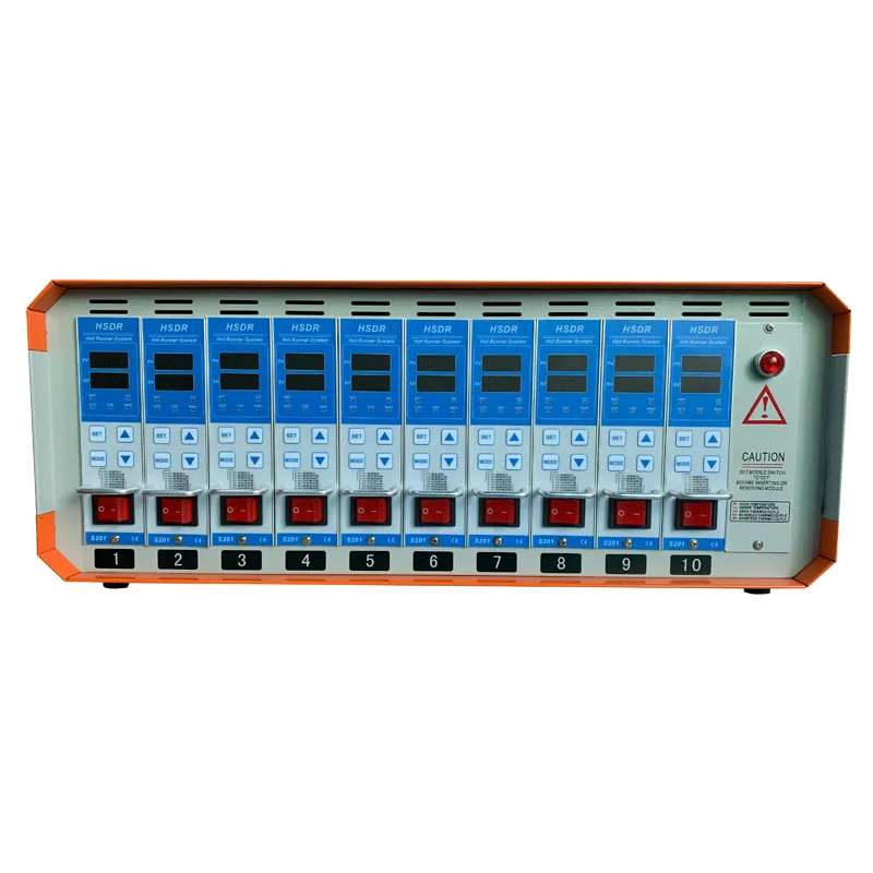 China HSDR Plastic 10-zone mold temperature control system hot runner temperature controller