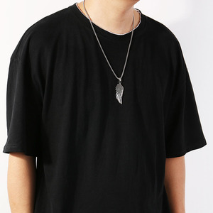 Gioielli di moda <span class=keywords><strong>con</strong></span> stile retrò Unisex lega dettagli Vintage angelo ali <span class=keywords><strong>collana</strong></span> pendente - Product Image 2
