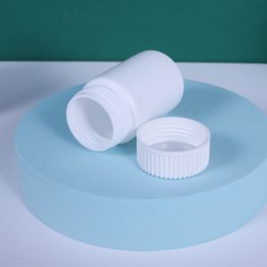 Bouteille en HDPE blanche de qualité alimentaire 100 ml de qualité pharmaceutique avec personnalisation possible pour pilules, compléments alimentaires, capsules, médicaments - Product Image 3