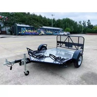 Remorque spéciale robuste pour le transport longue distance avec feux arrière/pieds de support, plateforme de sécurité et antidérapante