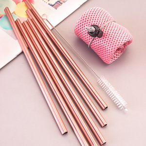 Paja de acero inoxidable 304, Pajita Rosa romántica en forma de corazón, bebida, té de la leche, fácil de limpiar con paja de regalo a mano, Día de San Valentín - Product Image 2