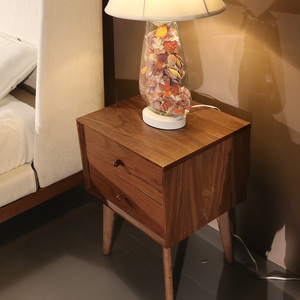 Table <span class=keywords><strong>de</strong></span> <span class=keywords><strong>nuit</strong></span> lumineuse <span class=keywords><strong>de</strong></span> luxe en bois, Table <span class=keywords><strong>de</strong></span> chevet pour chambre à coucher, ensemble <span class=keywords><strong>de</strong></span> meubles <span class=keywords><strong>de</strong></span> Style Unique, mobilier <span class=keywords><strong>de</strong></span> maison solide en cendres, 1 pièce moderne - Product Image 5