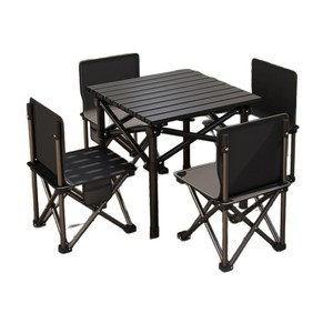 Outdoor <b>Folding</b> <b>Table</b> And Chair Set Rectangular Durable Portable Camping Picnic Furniture - Product Image 1