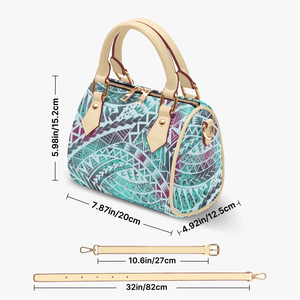 Yeni Özelleştirilmiş Kadın Küçük Yuvarlak Tüp PU El Çantası İnek Desenli Mini Çapraz Askılı Çanta Çıkarılabilir Askı Kayışı Günlük Omuz Çantası - Product Image 6