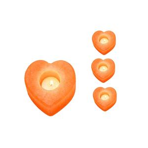 High Quality Enhance Ambiance with Heart-Shaped <b>Pink</b> Salt <b>Candle</b> Holder - Sian Enterprises - Product Image 2