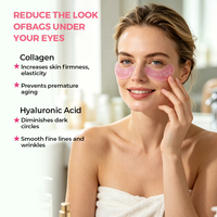 Direct van de fabrikant: Crystal Hydrogel Ooggelpads Anti-rimpel Collageen Oogmasker voor Vrouwen en Mannen