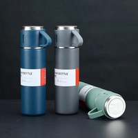 Frasco de vacío para alimentos, botella de agua térmica de viaje, vaso, taza, juego de regalo, acero inoxidable aislado 304, negocio moderno de agua caliente