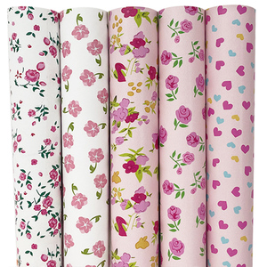 Vente en gros de faux <span class=keywords><strong>cuir</strong></span> 0.95mm d'épaisseur d'impression de petits motifs floraux en <span class=keywords><strong>cuir</strong></span> pour la fabrication d'arcs en <span class=keywords><strong>cuir</strong></span> PU - Product Image 1